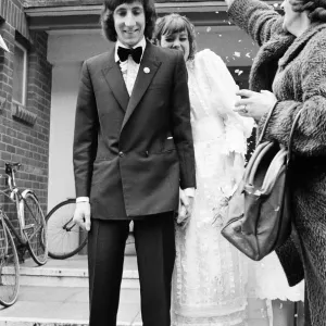 Wedding of The Who rock group guitarist Pete Townshend and Karen Astley at Didcot Wedding of The Who rock group guitarist Pete Townshend and Karen Astley at Didcot