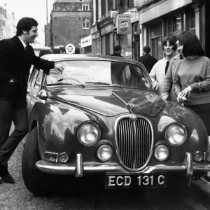 Tom Jones with Jaguar, London 1966 Print Tom Jones with Jaguar, London 1966 Print