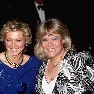 Wendy Richard and Gillian Taylforth attend a gala performance of High Society February