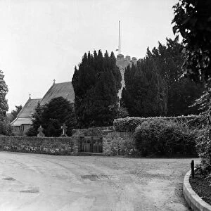 Wenvoe, a Welsh village in the Vale of Glamorgan, Wales. Circa 1961