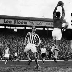 Ray Barlow Watches Goalkeeper in Action, 1958 Print Ray Barlow Watches Goalkeeper in Action, 1958 Print
