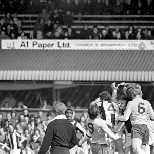 West Bromwich Albion (0) vs. Arsenal (2). April 1977 77-02029-030