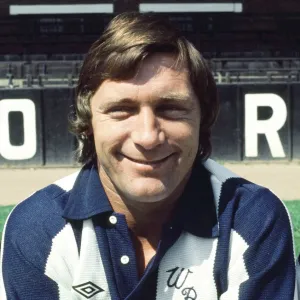 West Bromwich Albion footballer Willie Johnston poses for a portrait during a club