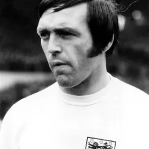 West Bromwich Albion forward Jeff Astle in an England shirt West Bromwich Albion forward Jeff Astle in an England shirt