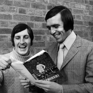 West Bromwich Albion players Jeff Astle and Tony Brown look through Jeff Astle West Bromwich Albion players Jeff Astle and Tony Brown look through Jeff Astle