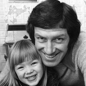 West Bromwich Albion skipper John Wile at home with his daughter, Helen, aged 5