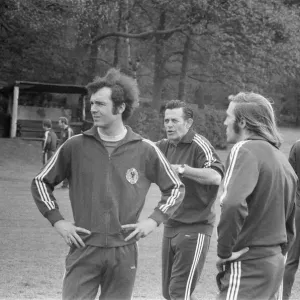 West Germany Football Team Print: Franz Beckenbauer at Wembley Stadium