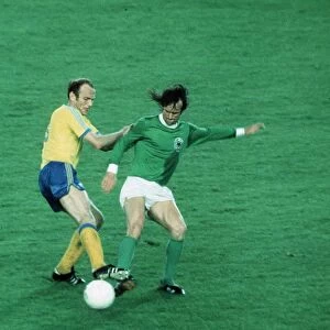 West Germany v Sweden World Cup 1974 football Ove Grahn Sweden making