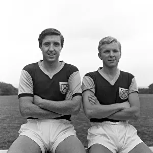 West Ham training and portraits. John Bond and Bobby Moore 11th August 1958