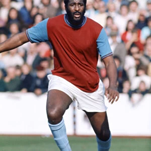 West Ham United footballer Clyde Best in action during a league match at Upton Park