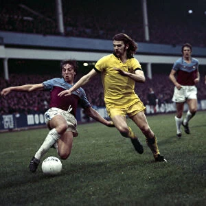 West Ham v Tottenham Hotspur 1976 Geoff Pike of West Ham