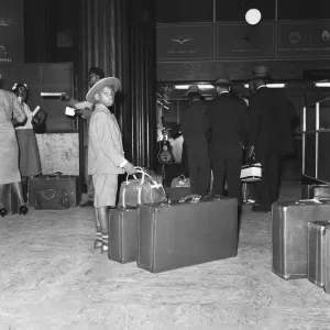 One hundred and two West Indians seen here arriving at Heathrow Airport from Kingston One hundred and two West Indians seen here arriving at Heathrow Airport from Kingston