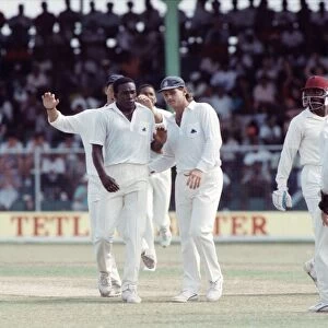 West Indies Cricket. West Indies v. England 5th Test. April 1990 England