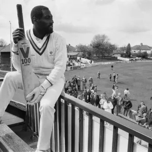 West Indies cricketer Richards at Riston County Cricket club where spent the 1987 season