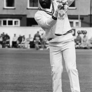West Indies cricketer Richards at Riston County Cricket club where spent the 1987 season