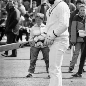 West Indies cricketer Richards at Riston County Cricket club where spent the 1987 season