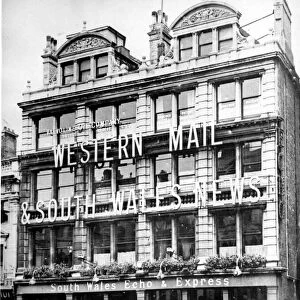 The Western Mail and Echo Building in St Mary Street, Cardiff, pictured in the 1950 s