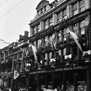 Western Mail and South Wales Echo offices on Saint Mary Street, Cardiff, Wales