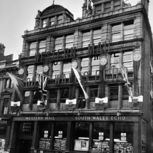 Western Mail and South Wales Echo offices on Saint Mary Street, Cardiff, Wales