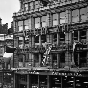 Western Mail and South Wales Echo offices on Saint Mary Street, Cardiff, Wales