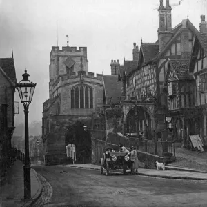 El hospital Westgate y Leycester, Warwick, West Midlands. Circa 1905.