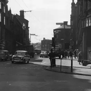 Westgate Print from New Street Huddersfield Circa June 1965 Westgate Print from New Street Huddersfield Circa June 1965