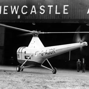 Westland Sikorsky WS-51 Dragonfly at Newcastle Airport Print 1947 Westland Sikorsky WS-51 Dragonfly at Newcastle Airport Print 1947