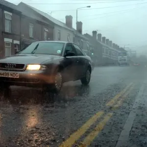 Wet weather on Stoney Stanton Road, Coventry Wet weather on Stoney Stanton Road, Coventry