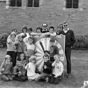 The wheel of fortune gets the thumbs-up from these youngsters at Skelmanthorpe scout