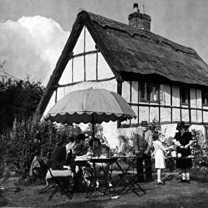 In Whipsnade Village, Bedfordshire, one can take tea at a genuine 15th Century thatched