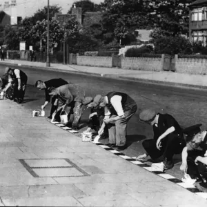 Birmingham Coventry Road Curb Stones 3rd September 1939 Print