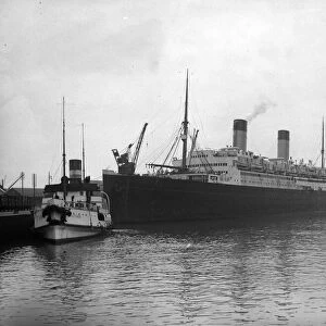 White Star Liner the Homeric at Southampton docks before her trip to New York 1932