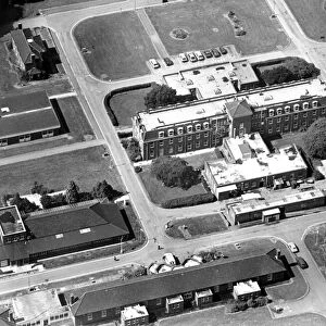 Whitley Hospital from the air, Coventry. 27th May 1988