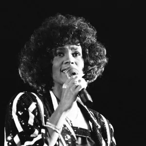 Whitney Houston in Concert at the National Exhibition Centre, Birmingham, 27th April 1988 Whitney Houston in Concert at the National Exhibition Centre, Birmingham, 27th April 1988