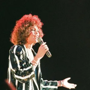 Whitney Houston in Concert at the National Exhibition Centre, Birmingham, 27th April 1988 Whitney Houston in Concert at the National Exhibition Centre, Birmingham, 27th April 1988