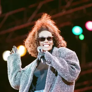 Whitney Houston singing at Freedomfest: Nelson Mandela 70th Birthday Celebration Whitney Houston singing at Freedomfest: Nelson Mandela 70th Birthday Celebration