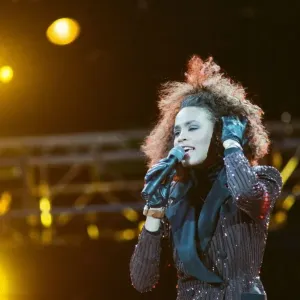 Whitney Houston singing at Freedomfest: Nelson Mandela 70th Birthday Celebration Whitney Houston singing at Freedomfest: Nelson Mandela 70th Birthday Celebration