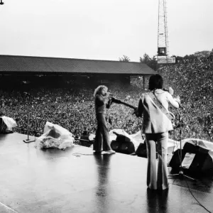 The Who in Concert Print May 1976 Charlton Athletic Football Club Ground The Who in Concert Print May 1976 Charlton Athletic Football Club Ground
