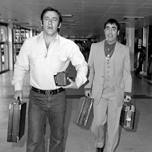 The Who drummer Keith Moon pictured at Heathrow Airport in London August 1978