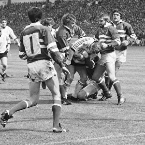 Widnes seen here attack the Warrington try line during the 1979 Rugby League Cup Final at