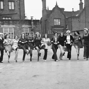 Wives of Stoke City FC Players Head to Wembley, 1972 Print Wives of Stoke City FC Players Head to Wembley, 1972 Print