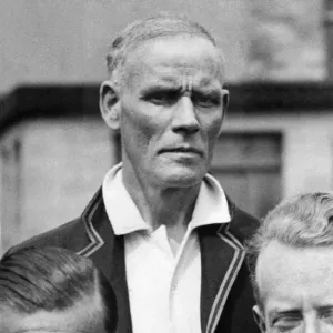 Wilf Rhodes in his last Yorkshire v Lancashire game and Sid Barnes