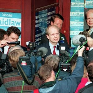 William Hague MP on streets of Paisley November 1997