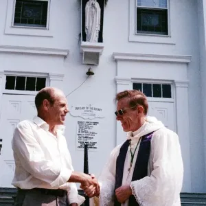 William Ramsey de Southend-on-Sea au Royaume-Uni qui a été exorcisé par l'évêque Robert McKenna.