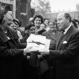 William van Straubenzee, receives Petition for Widows Charter William van Straubenzee, receives Petition for Widows Charter