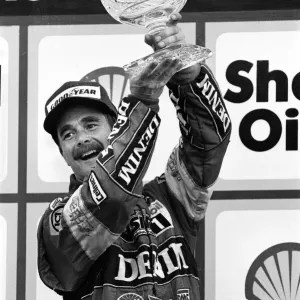 Williams formula one motor racing driver Nigel Mansell pictured at Brands Hatch Williams formula one motor racing driver Nigel Mansell pictured at Brands Hatch