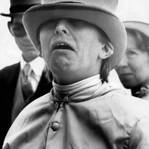 Willie Carson fooling about with top hat - June 1979 08 / 06 / 1979 Willie Carson fooling about with top hat - June 1979 08 / 06 / 1979