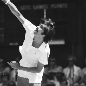 Wimbledon 1976. Ilie Nastase against Ramirez. 1st July 1976 Wimbledon 1976. Ilie Nastase against Ramirez. 1st July 1976