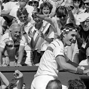Wimbledon 1987: Mens singles final. Pat Cash (winner) v. Ivan Lendl