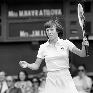 Wimbledon "80": 10th day. Navratilova. July 1980 80-3438-004